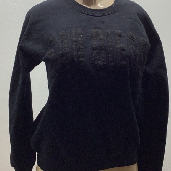 Gildan Black San Diego Sweatshirt Size Small Preloved - Picture 1 of 5